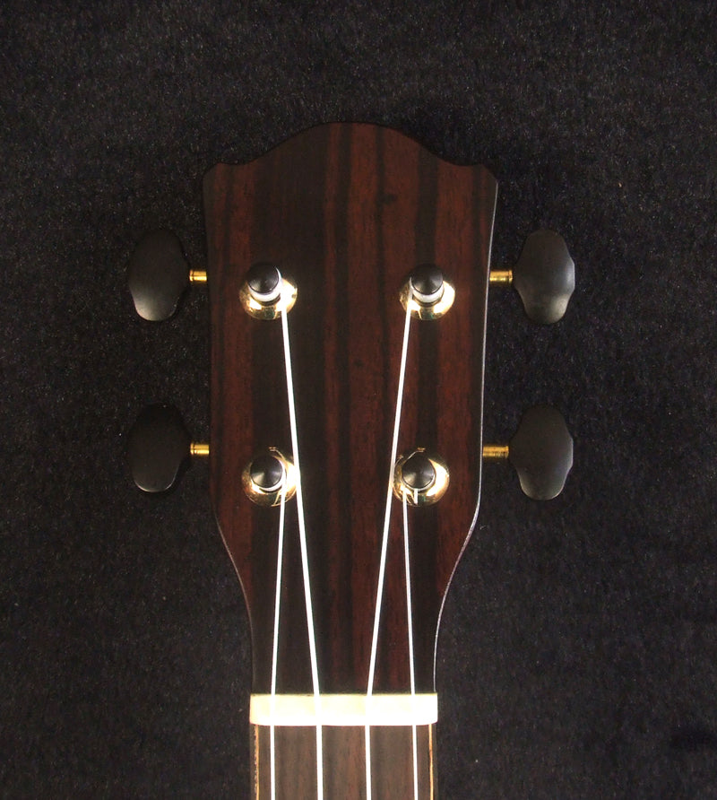 Handmade Soprano Ukulele, Solid Hawaiian Koa, Birdseye Maple, Soft-bag, Bruce Wei UG13-2222