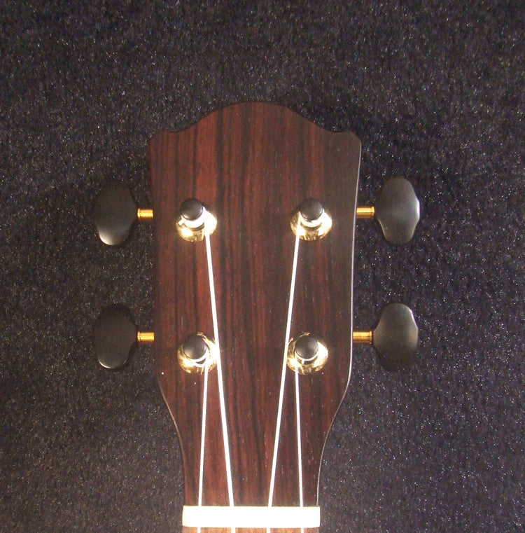 Handmade Soprano Ukulele, Solid Taiwania, Rosewood, Floral Inlay, Soft-bag, Bruce Wei UG13-2237