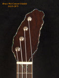 Handmade Concert Ukulele, Solid Taiwania, Pommele, TAIWAN Map, Soft-bag, Bruce Wei UG15-2875