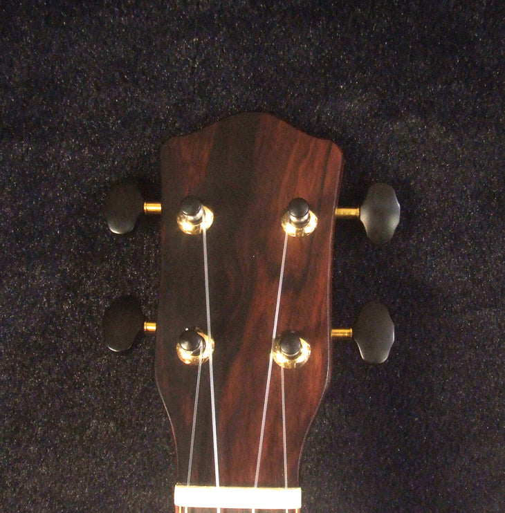 Handcrafted Concert Ukulele, Solid Hawaiian Koa, MOP Inlay, Soft-bag, Bruce Wei UG15-2934