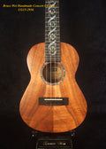 Handcrafted Concert Ukulele, Solid Hawaiian Koa, Abalone Inlay, Soft-bag, Bruce Wei UG15-2936
