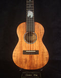 Handcrafted Concert Ukulele, Solid Hawaiian Koa, Horse Inlay, Soft-bag, Bruce Wei UG15-2937