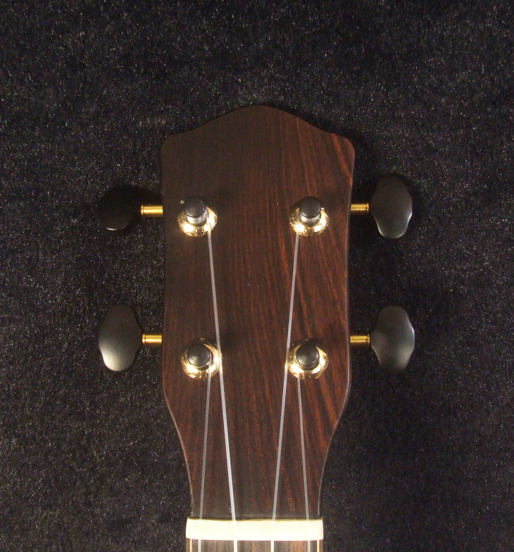 Handcrafted Concert Ukulele, Solid Hawaiian Koa, Horse Inlay, Soft-bag, Bruce Wei UG15-2937
