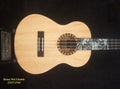 Handmade Tenor Ukulele, Solid Walnut, Bear Claw Spruce Top Tiger Inlay, Soft-bag, Bruce Wei UG17-2764