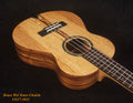 Handmade Tenor Ukulele Solid Splated Maple, Zebra Wood, MOP Inlay, Slotted Head, Soft-bag, Bruce Wei UG17-3033