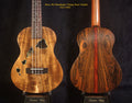 Handcrafted 5 String Tenor Ukulele, Solid Curly Acacia & Bocote, The Islands Soundhole, Soft-bag, Bruce Wei UG17-3052