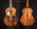 Handmade Tenor Ukulele, Solid Hawaiian Curly Koa, Dog Soundhole, Inlay, Soft-bag Bruce Wei UG17-3067