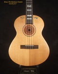 Handcrafted Baritone Ukulele, Solid Indian Rosewood, Spruce 4 String, MOP Inlay, Bruce Wei UG19-2317