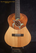 Handmade Baritone Ukulele, Solid Hawaiian Koa, Spruce & Acacia, 4 String, Turtle Soundhole, Soft-bag Bruce Wei UG19-2328