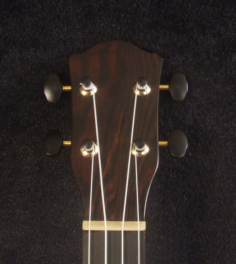 Handmade Concert Ukulele, Solid Taiwania, Mahogany, Abalone Inlay, Soft-bag, Bruce Wei UKB15-2007
