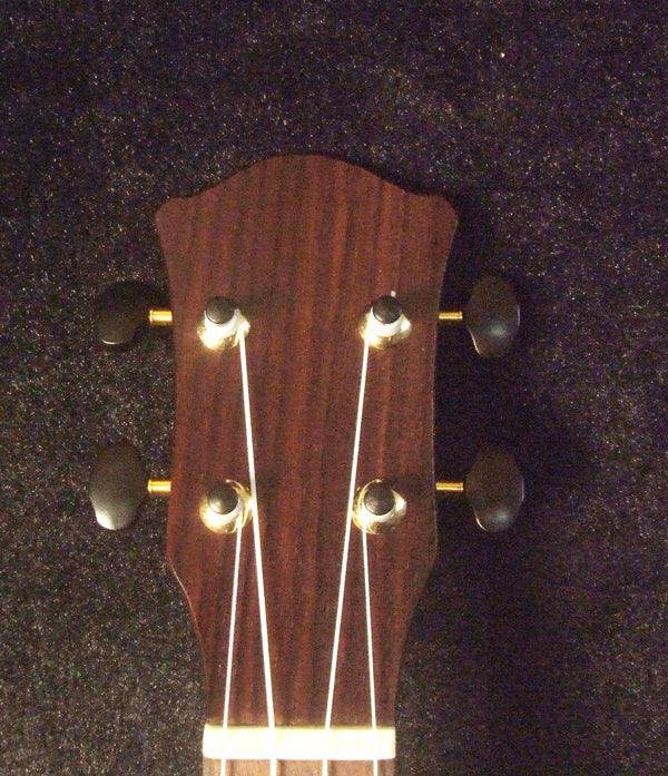 Handmade Tenor Ukulele, Solid Hawaiian Koa, Rosewood, Abalone & MOP Inlay, Soft-bag, Bruce Wei UKB17-2019