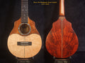Handmade Tenor Ukulele Solid Hawaiian Koa, Birdseye, Rosewood, Soft-bag, Bruce Wei UN17-2018