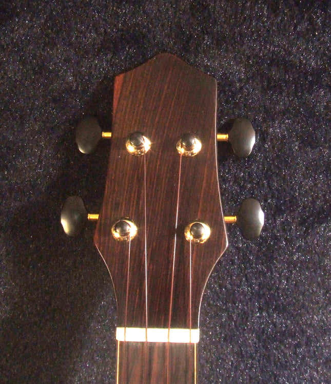 Handmade Tenor Ukulele Solid Hawaiian Koa, Birdseye, Rosewood, Soft-bag, Bruce Wei UN17-2018