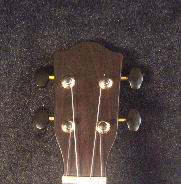 Handmade Pineapple Soprano Ukulele, Solid Hawaiian Koa, Soft-bag, Bruce Wei UW13-2004