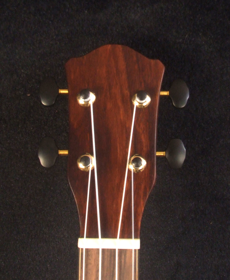 Handmade Pineapple Concert Ukulele, Solid Hawaiian Koa, Spalted Maple, Pineapple Soundhole, Soft-bag, Bruce Wei UW15-2309
