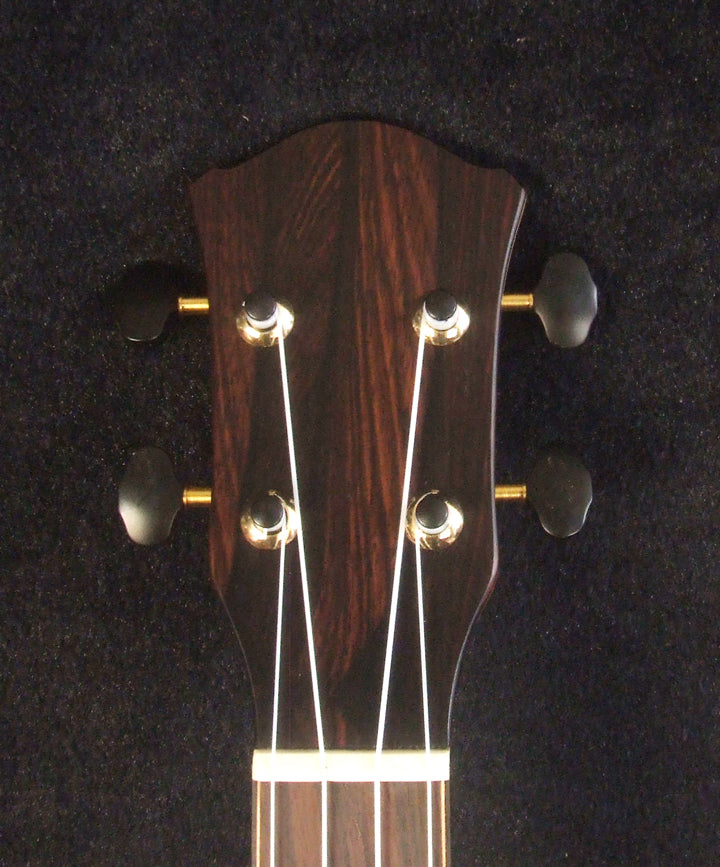 Handmade Left-handed Tenor Ukulele, Solid Acacia Pineapple, Turtle Soundhole Abalone inlay, Soft-bag, Bruce Wei UW17-2116