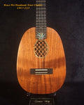 Handmade Tenor Ukulele, Solid Hawaiian Koa Pineapple Tenor Ukulele, Pineapple Soundhole, Soft-bag, Bruce Wei UW17-2123