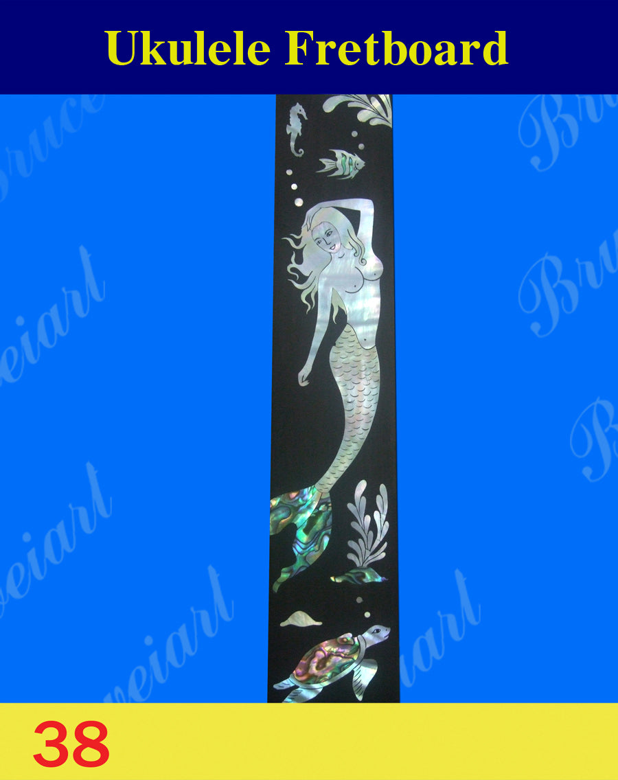 Tenor Ukulele Rosewood Fretboard, Mermaid Inlay, Bruce Wei (38)