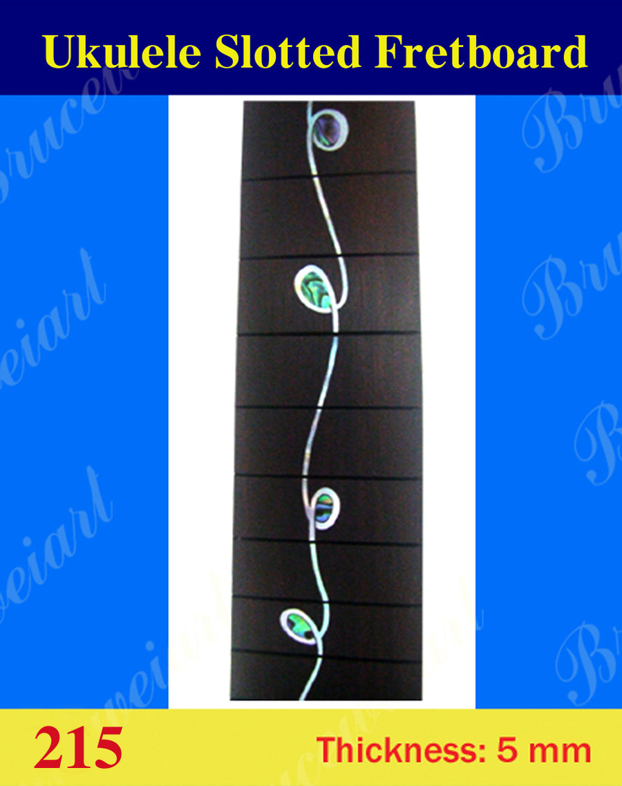 Tenor Ukulele Slotted Rosewood Fretboard, MOP & Abalone Inlay, Bruce Wei ( 215 )